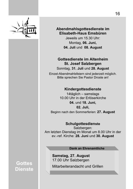 Briefe - Evangelisch-lutherische Kirchengemeinde Emsbüren ...