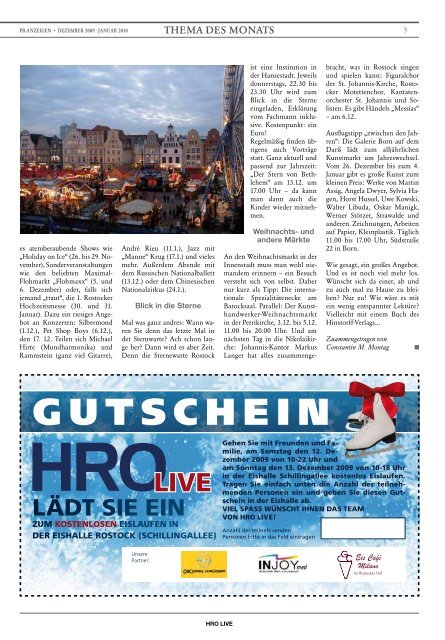 AutomArkt - HRO·LIFE - Das Magazin für die Hansestadt Rostock