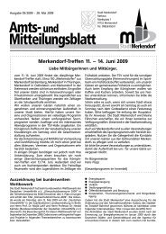 Merkendorf-Treffen 11. – 14. Juni 2009 - Stadt Merkendorf