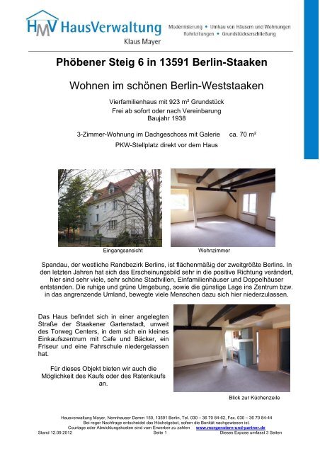 Phobener Steig 6 In 13591 Berlin Staaken Wohnen Im Schonen