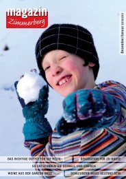 Ausgabe Dezember 2010/Januar 2011 - Zimmerberg-Magazin