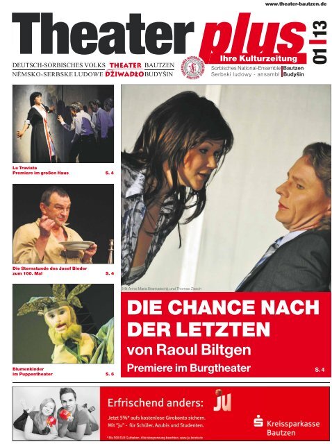 Theaterzeitung Januar 2013 - Deutsch-sorbisches Volkstheater