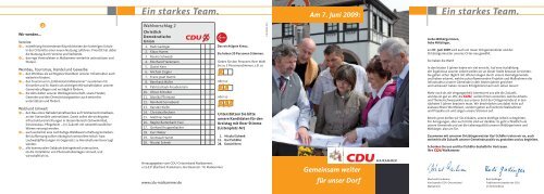 Download Wahlprogramm 2009 für die ... - CDU Maikammer