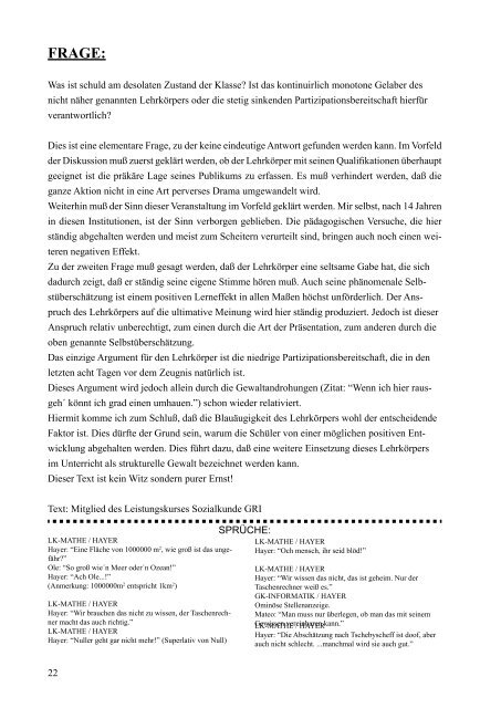 Abi-Zeitung (PDF) - ABI BRINGS INSANITY