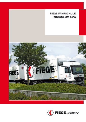 FIEGE FAHRSCHULE PROGRAMM 2008 - FIEGE relog