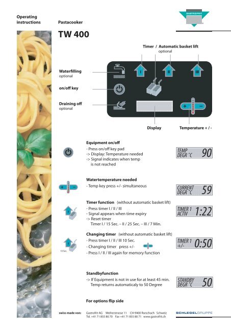 TW 400 - Gastrofrit AG