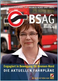 die aKtuellen fahrpläne - BSAG