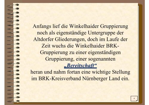 Chronik Teil 1 pdf - der BRK Bereitschaft Winkelhaid - BRK ...