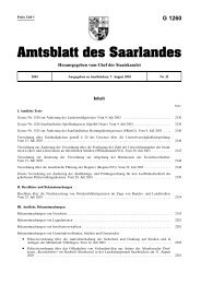 Amtsblatt des Saarlandes 2003 - Psychotherapeutenkammer des ...