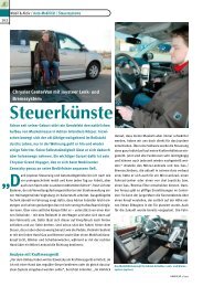 Joysteer im Chrysler CenterVan - Steuerkünste mit Lenk