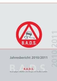 Jahresbericht 2010/2011 - BADS (Bund gegen Alkohol und Drogen ...