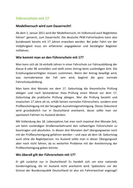 Fuhrerschein Mit 17 Fahrschule Bechmann Mildner Dresden