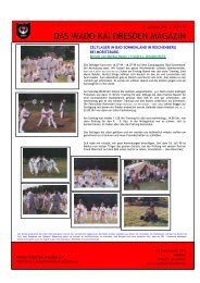 Das WADO-Magazin - 1999 - Karate - Wado Kai - Dresden e.V.