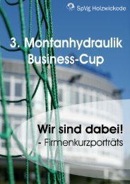 Wir sind mit dabei! - Montanhydraulik Business-Cup