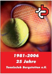 Broschüre - Tennisclub Burgstetten eV