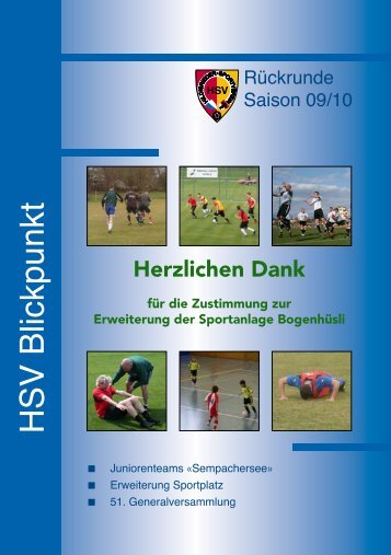Blickpunkt Ausgabe 26 - Hildisrieder Sportverein