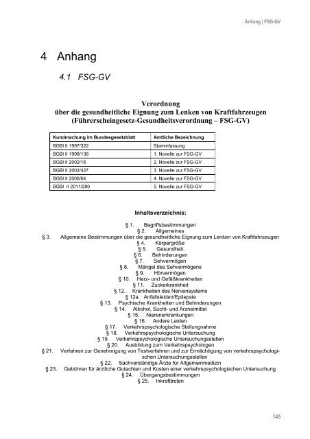 Leitlinien für die gesundheitliche Eignung - Bundesministerium für ...