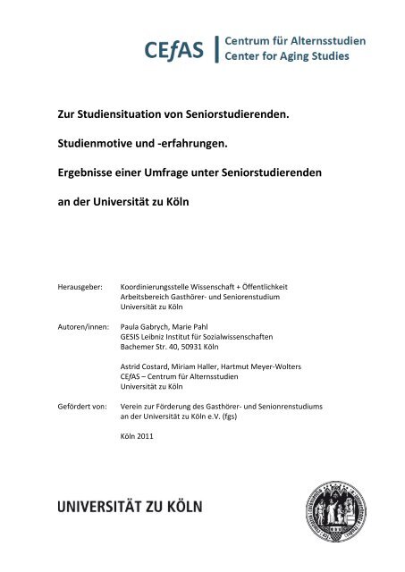 zum Download - koost - Universität zu Köln