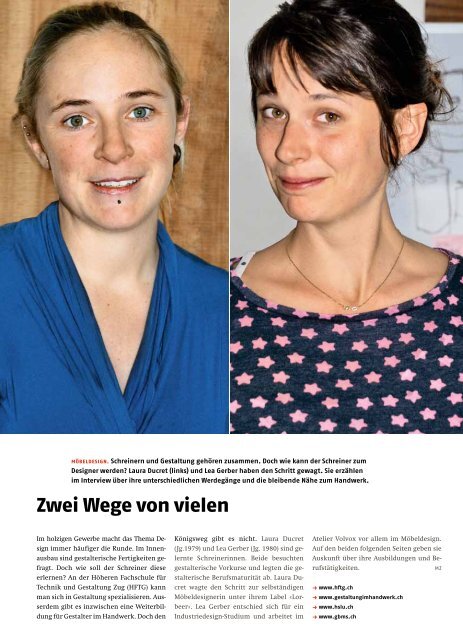 Die Schreiner Zeitung 21.4.2011 (PDF-Datei) - Lorbeer Holzdesign