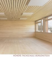 Broschüre Architektur HF Bürgenstock - Höhere Fachschule ...