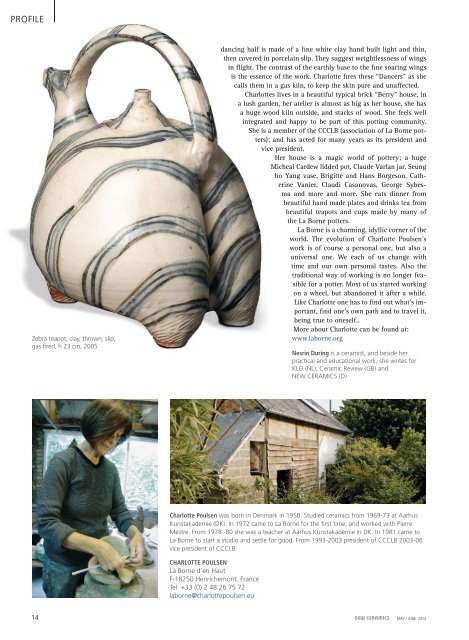 3. Juni 2012 - New Ceramics