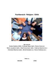 Fachbereich Religion / Ethik