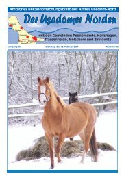 Amtsblatt Nummer 02 (13. Februar 2007) - Amt Usedom-Nord