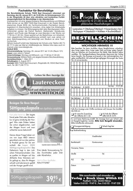 Amtsblatt KW 3 - Verbandsgemeinde Lauterecken