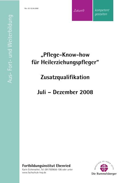 Pflege-Know-how für Heilerziehungspfleger - Fachschule Ebenried