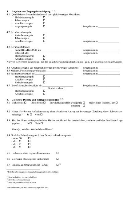 Aufnahmeantrag für Fachschulen in Rheinland Pfalz - der BBS ...