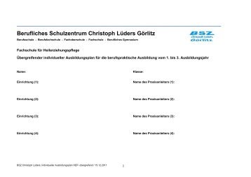 Berufliches Schulzentrum Christoph Lüders Görlitz - BSZ Görlitz