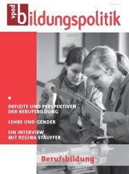 Berufsbildung - vpod-bildungspolitik