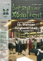 10. Stainzer Jungbauernball - LFS Stainz