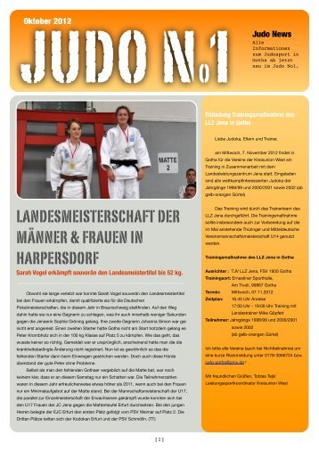 Judo No1 Oktober 12 - FSV 1950 Gotha eV
