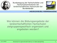 landwirtschaftlichen Fachschulen