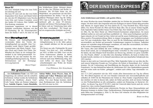 der einstein-express - AEG Schulnetz