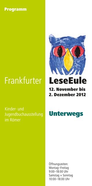 Frankfurter LeseEule - Kinderkultur Frankfurt