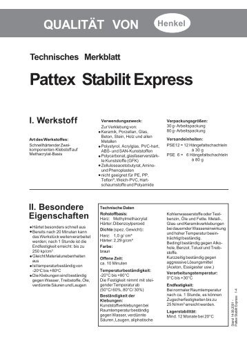 Pattex Stabilit Express - Kicker-Klaus