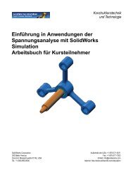 Einführung in Anwendungen der Spannungsanalyse mit SolidWorks
