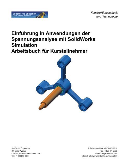 Einführung in Anwendungen der Spannungsanalyse mit SolidWorks