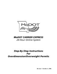 MoDOT CARRIER EXPRESS 24-Hour Online System Step-By-Step ...