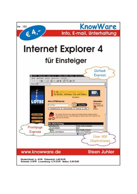 Das Internet - HomePages für Einsteiger - KnowWare-Verlag