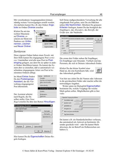 Das Internet - HomePages für Einsteiger - KnowWare-Verlag