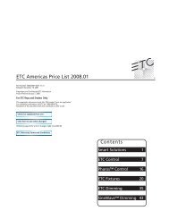 ETC Americas Price List 2008