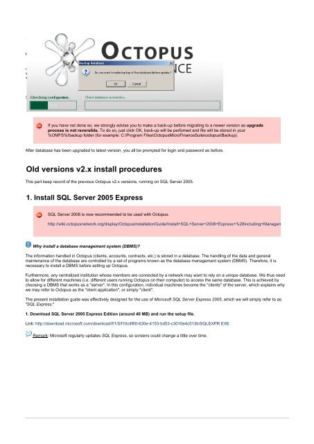 1. Installation Guide ... - Octopus Microfinance