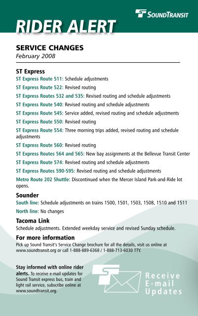 Transit Guide - Sound Transit