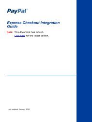 PayPal Express Checkout Integration Guide