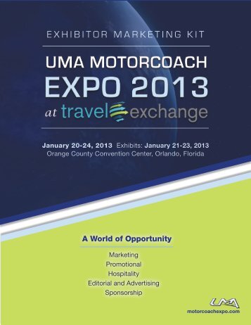 EXHIBITOR MARKETING KIT - UMA Motorcoach Expo