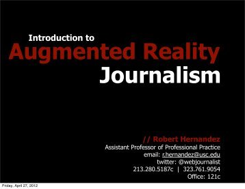 Augmented Reality Journalism