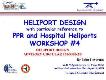 Heliport Design Work Shop 2012 HELI-EXPO - Helicopter ...